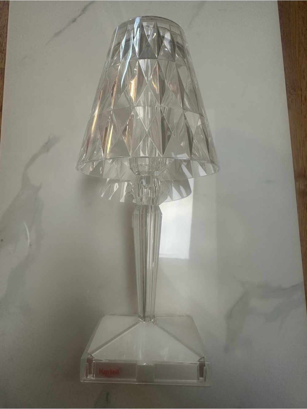 Kartell Clear Crystal-Effect Acrylic Table Lamp
